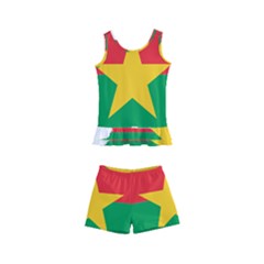 Burkina Faso Flag Map Geography Kids  Boyleg Swimsuit by Sapixe