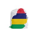 Mauritius Flag Map Geography Drawstring Pouch (Medium) View1