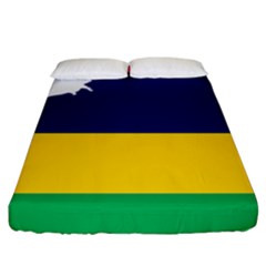 Mauritius Flag Map Geography Fitted Sheet (king Size) by Sapixe