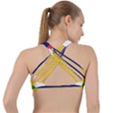 Mauritius Flag Map Geography Criss Cross Racerback Sports Bra View2