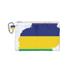 Mauritius Flag Map Geography Canvas Cosmetic Bag (small) by Sapixe