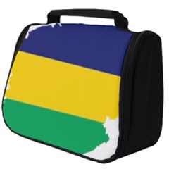 Mauritius Flag Map Geography Full Print Travel Pouch (big) by Sapixe