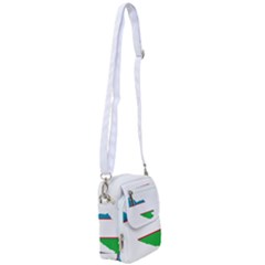 Borders Country Flag Geography Map Shoulder Strap Belt Bag