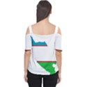 Borders Country Flag Geography Map Cutout Shoulder Tee View2