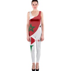 Western Sahara Flag Map Geography One Piece Catsuit by Sapixe