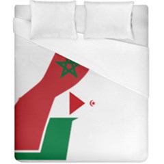 Western Sahara Flag Map Geography Duvet Cover (california King Size) by Sapixe