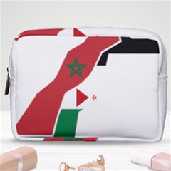 Western Sahara Flag Map Geography Make Up Pouch (medium) by Sapixe