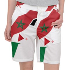 Western Sahara Flag Map Geography Pocket Shorts by Sapixe