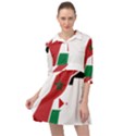 Western Sahara Flag Map Geography Mini Skater Shirt Dress View1