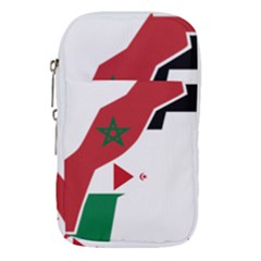 Western Sahara Flag Map Geography Waist Pouch (large) by Sapixe