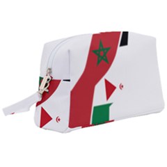 Western Sahara Flag Map Geography Wristlet Pouch Bag (large) by Sapixe