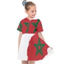 Morocco Flag Map Geography Outline Kids  Sailor Dress View1