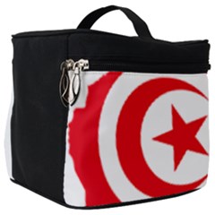 Tunisia Flag Map Geography Outline Make Up Travel Bag (big) by Sapixe