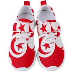 Tunisia Flag Map Geography Outline Women s Velcro Strap Shoes by Sapixe