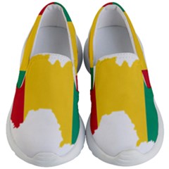 Guinea Flag Map Geography Outline Kids  Lightweight Slip Ons