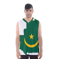 Mauritania Flag Map Geography Men s Sportswear by Sapixe