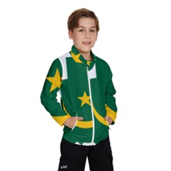 Mauritania Flag Map Geography Kids  Windbreaker by Sapixe