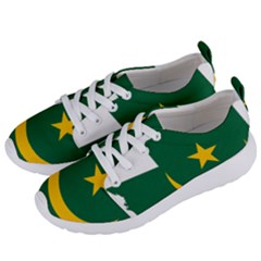 Mauritania Flag Map Geography Women s Lightweight Sports Shoes by Sapixe