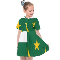 Mauritania Flag Map Geography Kids  Sailor Dress by Sapixe