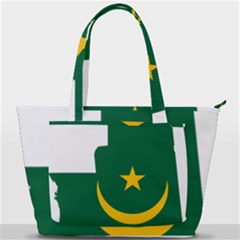 Mauritania Flag Map Geography Back Pocket Shoulder Bag 