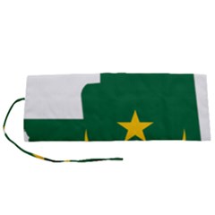 Mauritania Flag Map Geography Roll Up Canvas Pencil Holder (s)