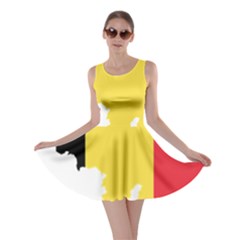 Belgium Country Europe Flag Skater Dress by Sapixe