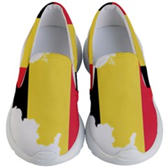 Belgium Country Europe Flag Kids  Lightweight Slip Ons by Sapixe