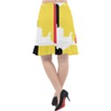 Belgium Country Europe Flag Fishtail Chiffon Skirt View2