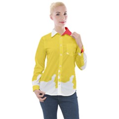 Belgium Country Europe Flag Women s Long Sleeve Pocket Shirt