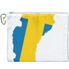 Sweden Country Europe Flag Borders Canvas Cosmetic Bag (xxxl) by Sapixe