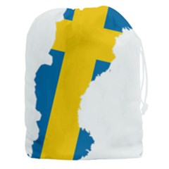 Sweden Country Europe Flag Borders Drawstring Pouch (xxxl)