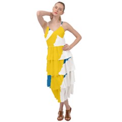 Sweden Country Europe Flag Borders Layered Bottom Dress