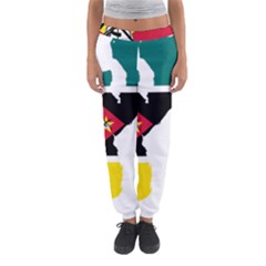 Mozambique Flag Map Geography Women s Jogger Sweatpants by Sapixe