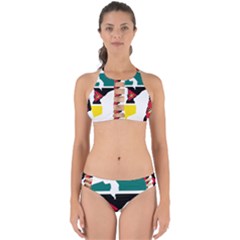 Mozambique Flag Map Geography Perfectly Cut Out Bikini Set by Sapixe