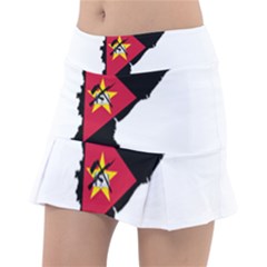 Mozambique Flag Map Geography Tennis Skirt by Sapixe