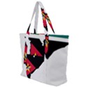 Mozambique Flag Map Geography Zip Up Canvas Bag View1