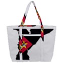 Mozambique Flag Map Geography Zip Up Canvas Bag View3