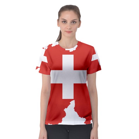 Switzerland Country Europe Flag Women s Sport Mesh Tee by Sapixe