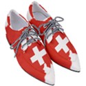 Switzerland Country Europe Flag Pointed Oxford Shoes View3