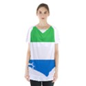 Sierra Leone Flag Map Geography Skirt Hem Sports Top View1