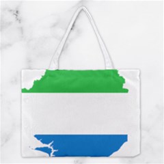 Sierra Leone Flag Map Geography Medium Tote Bag by Sapixe