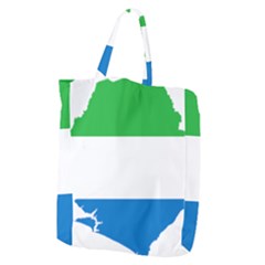 Sierra Leone Flag Map Geography Giant Grocery Tote by Sapixe