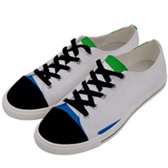 Sierra Leone Flag Map Geography Men s Low Top Canvas Sneakers by Sapixe