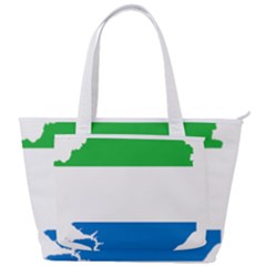 Sierra Leone Flag Map Geography Back Pocket Shoulder Bag 