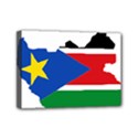 South Sudan Flag Map Geography Mini Canvas 7  x 5  (Stretched) View1