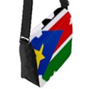 South Sudan Flag Map Geography Flap Closure Messenger Bag (S) View2