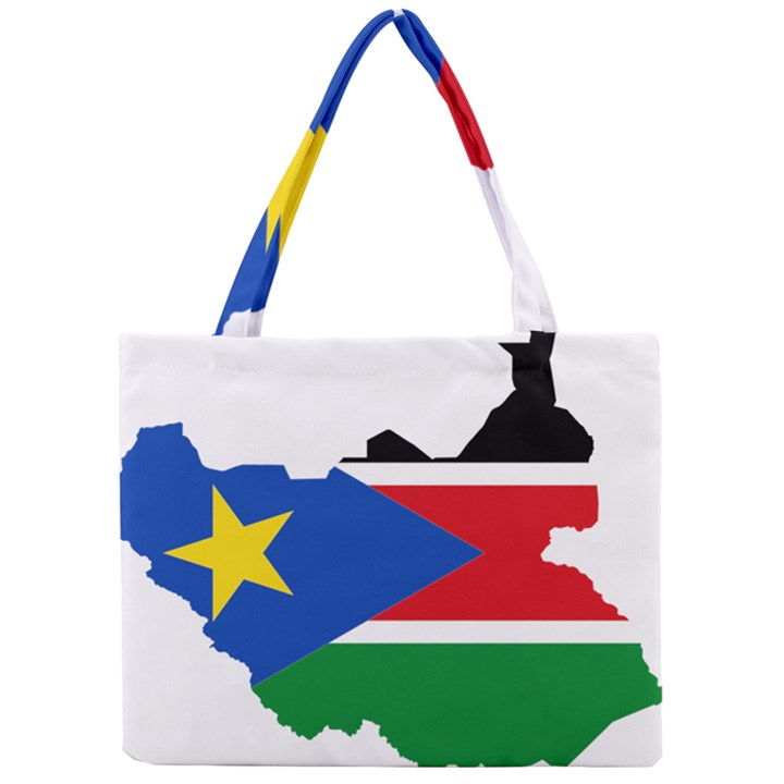 South Sudan Flag Map Geography Mini Tote Bag