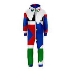 South Sudan Flag Map Geography Hooded Jumpsuit (kids) by Sapixe