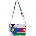 South Sudan Flag Map Geography Shoulder Bag with Back Zipper View3