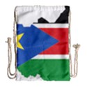 South Sudan Flag Map Geography Drawstring Bag (Large) View1